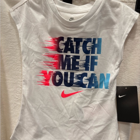 Nike Other - Nike Kids White Graphic Tee NWT 4T girls